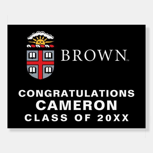 Brown University Shield Foam Board (Front)