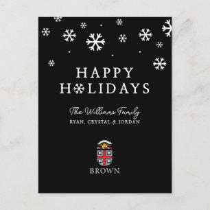 Brown University   Shield Holiday Postcard