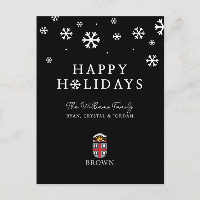 Brown University | Shield Holiday Postcard (Front)