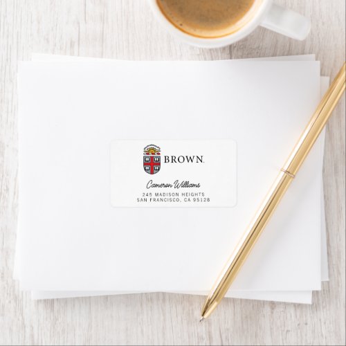 Brown University Shield Label