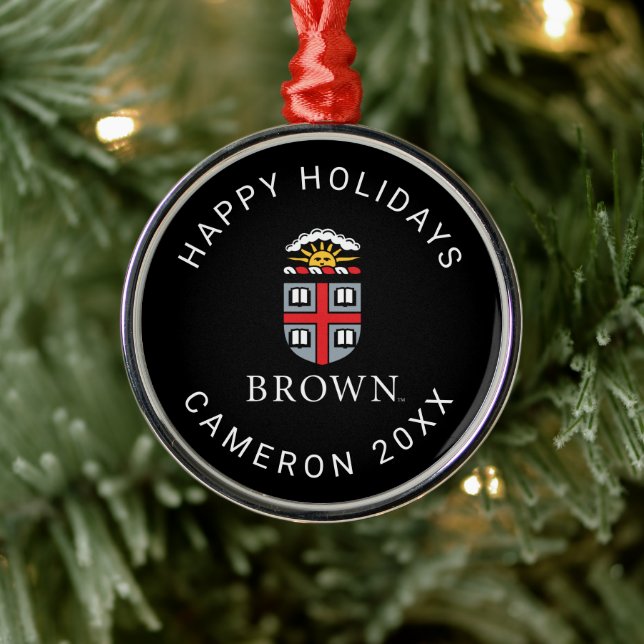 Brown University | Shield Metal Ornament (Tree)