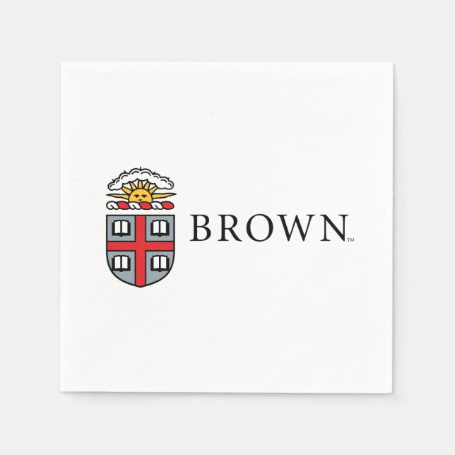 Brown University Shield Napkins (Front)