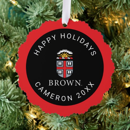 Brown University  Shield Ornament Card