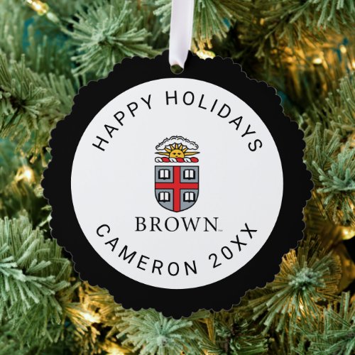 Brown University  Shield Ornament Card