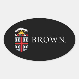 Brown University Shield Oval Sticker