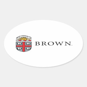 Brown University Shield Oval Sticker