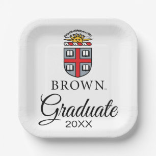 Brown University   Shield Paper Plates