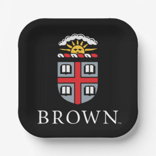 Brown University   Shield Paper Plates