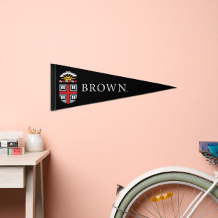 Brown University Shield Pennant Flag