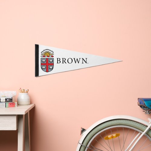 Brown University Shield Pennant Flag