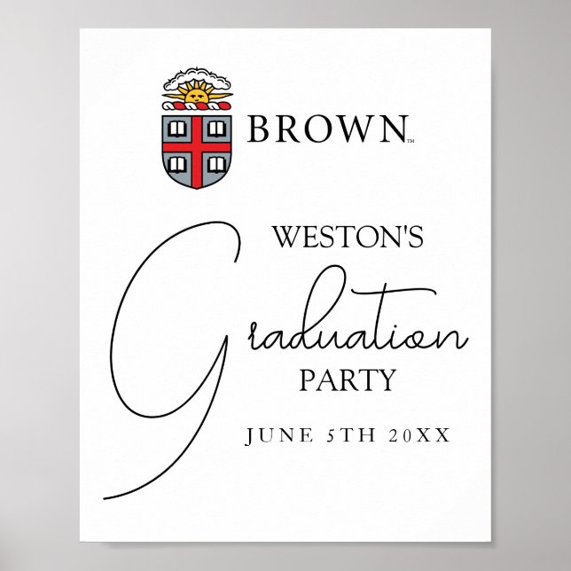 Brown University Shield Poster (Front)