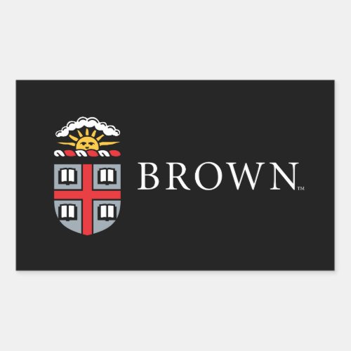 Brown University Shield Rectangular Sticker