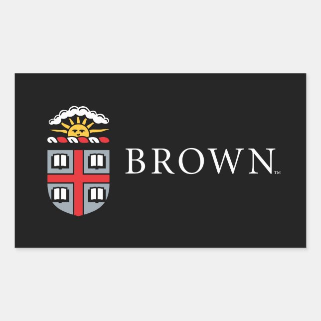 Brown University Shield Rectangular Sticker (Front)