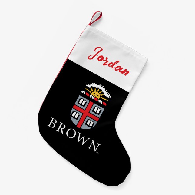 Brown University | Shield Small Christmas Stocking (Front (Hanging))