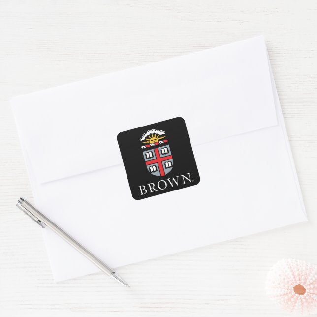 Brown University | Shield Square Sticker (Envelope)