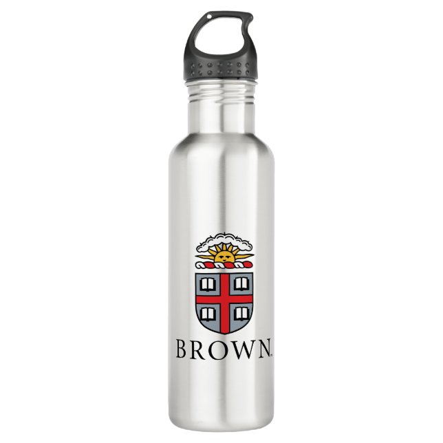 Brown University | Shield Stainless Steel Water Bottle (Front)