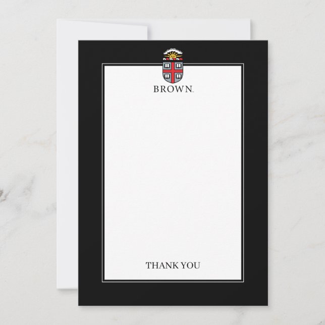Brown University | Shield Thank You Card (Front)