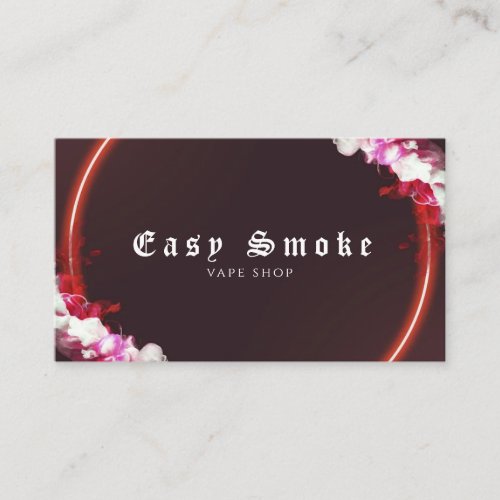 Brown Vape Shop Business Card