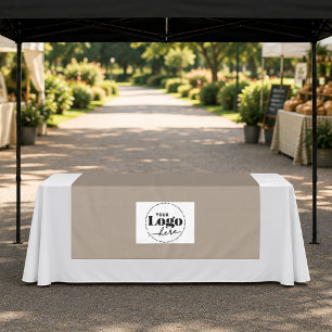 Brown Vendor Booth Display Logo Tablecloth Runner