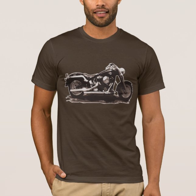 Brown Vintage Classic Bike T-Shirt (Front)
