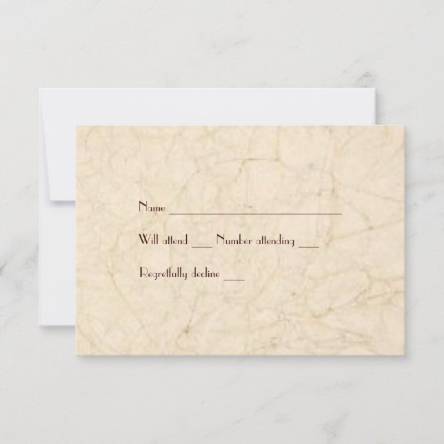 Brown Vintage Fishing Lovers Boat rsvp (Front)