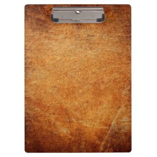 Brown vintage shaded leather clipboard