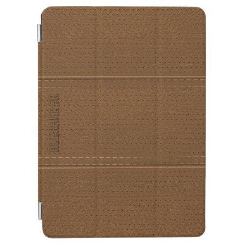 Brown Vintage Worn_Out Faux Leather Look iPad Air Cover