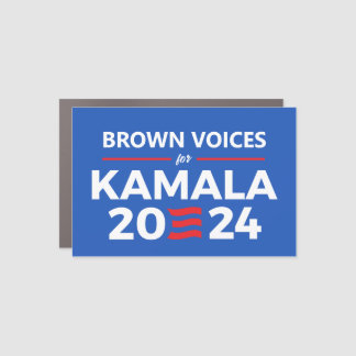 Brown Voices for Kamala Harris 2024 Car Magnet