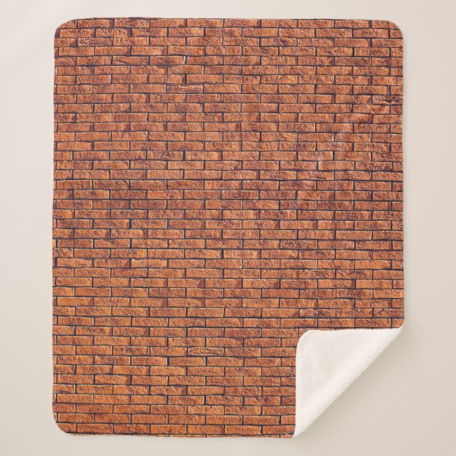 Brown wall cladding sherpa blanket (Front)
