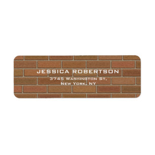 Brown Wall Plain Elegant Modern Trendy Label