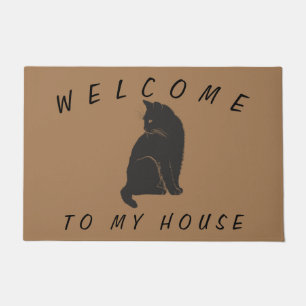 Brown Welcome to my House Cat Doormat