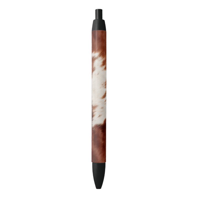 Brown White Cowhide Pen (Front Vertical)