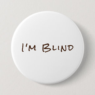 Brown White Eye Doctor Button