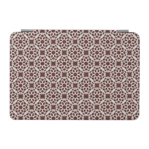 Brown White Geometric Seamless Pattern iPad Mini Cover