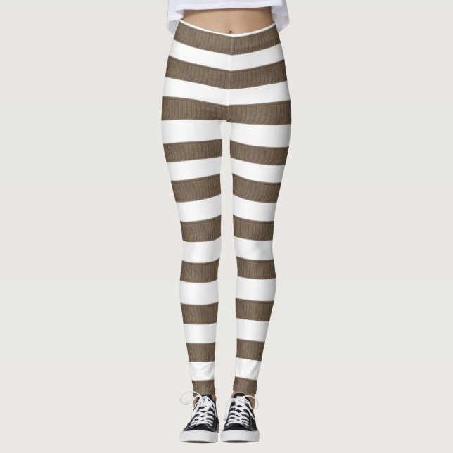 Brown & White Leggings (Front)