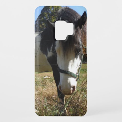 Brown White Painted Horse Queen Ann Lace flower Case_Mate Samsung Galaxy S9 Case