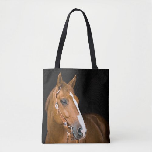 Brown White Quarter_Horse Photo Tote Bag