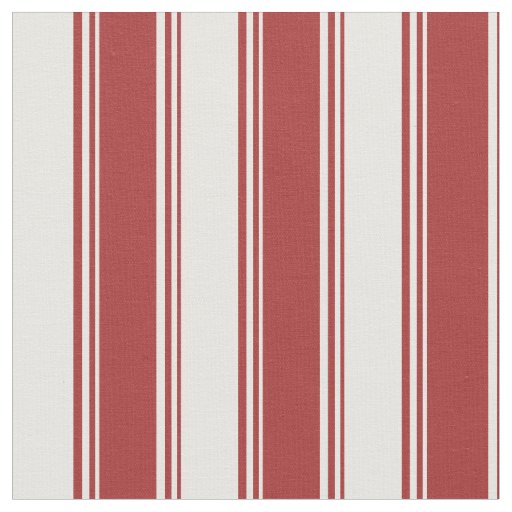 Brown & White Stripes Pattern Fabric