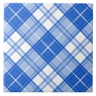 Brown White Tartan Pattern yxm0uat9 Ceramic Tile