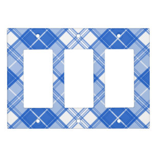 Brown White Tartan Pattern yxm0uat9 Light Switch Cover
