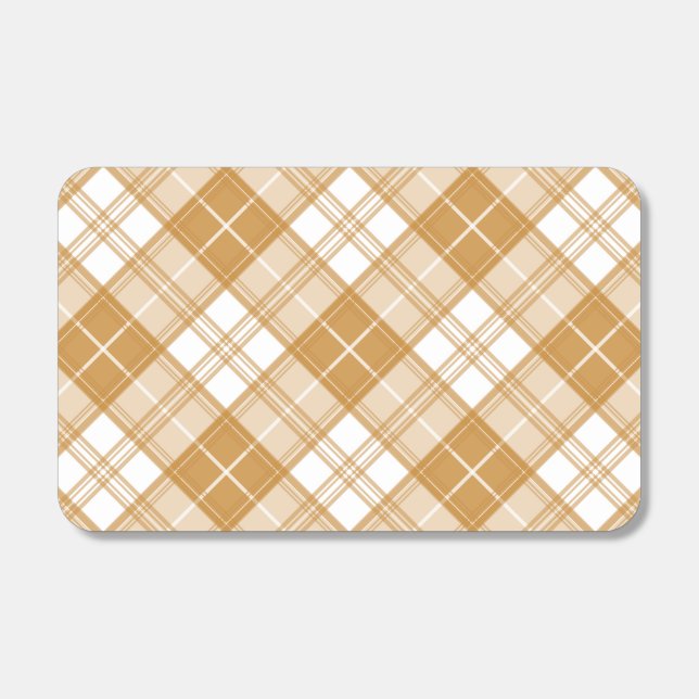 Brown White Tartan Pattern yxm0uat9 Matchboxes (Front)