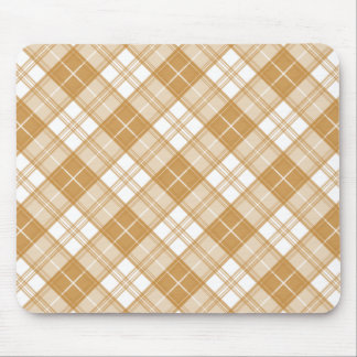 Brown White Tartan Pattern yxm0uat9  Mouse Pad