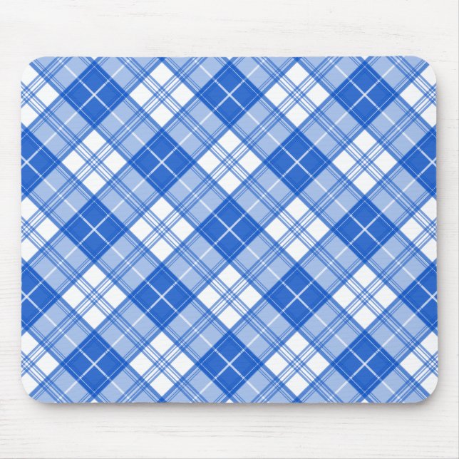 Brown White Tartan Pattern yxm0uat9 Mouse Pad (Front)