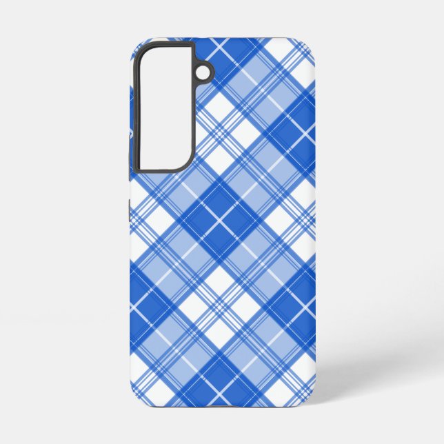 Brown White Tartan Pattern yxm0uat9 Samsung Galaxy Case (Back)
