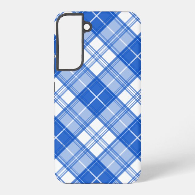 Brown White Tartan Pattern yxm0uat9 Samsung Galaxy Case (Back)