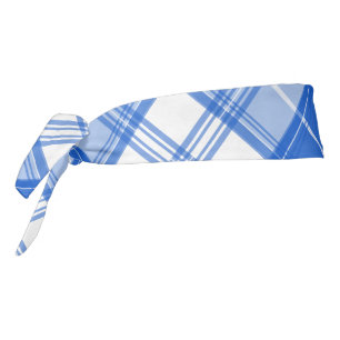 Brown White Tartan Pattern yxm0uat9 Tie Headband