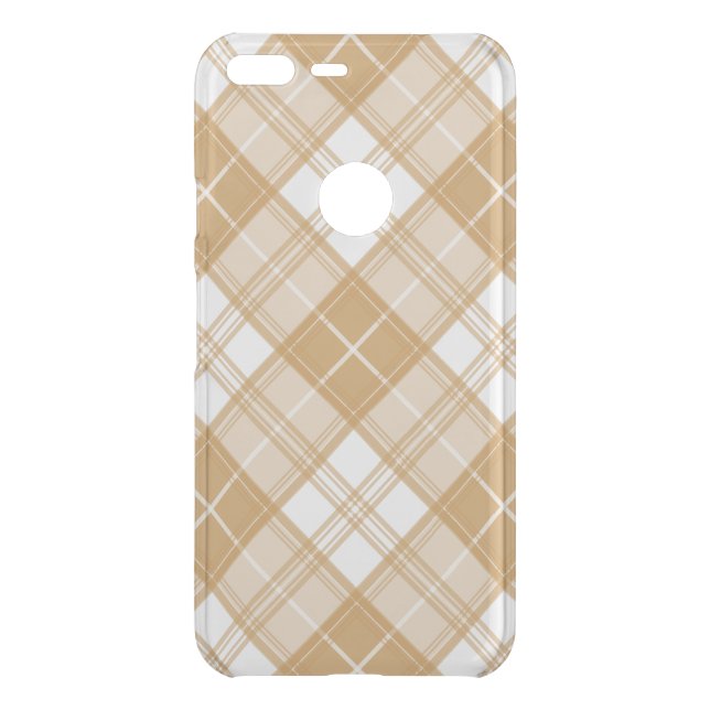 Brown White Tartan Pattern yxm0uat9 Uncommon Google Pixel XL Case (Back)