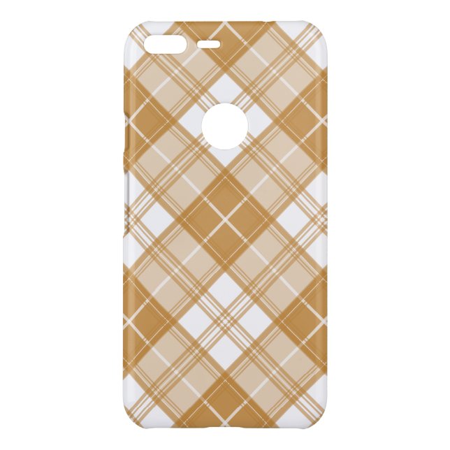 Brown White Tartan Pattern yxm0uat9 Uncommon Google Pixel XL Case (Back)