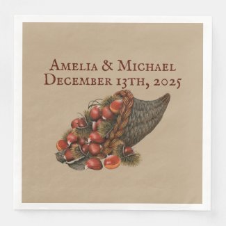 Brown Winter Chestnuts Wedding
