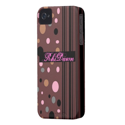 Brown with Dots Case (Back Left)